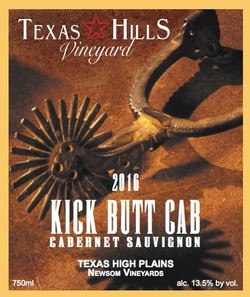 Texas Hills Vineyard Kick Butt Cab Cabernet Sauvignon 2016