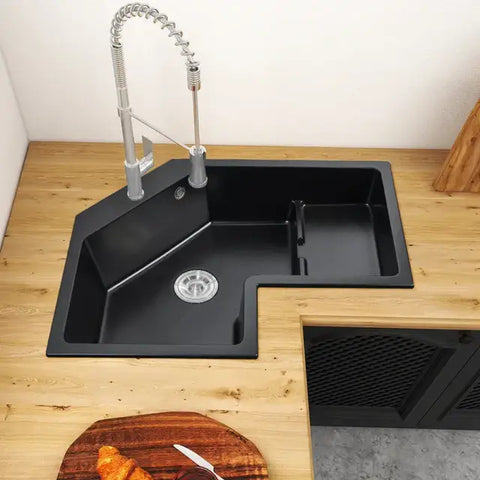 Black drop-in was basin for your kitchen