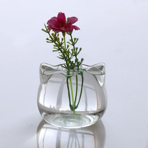 Cat Shaped Hydroponic Floral Vase
