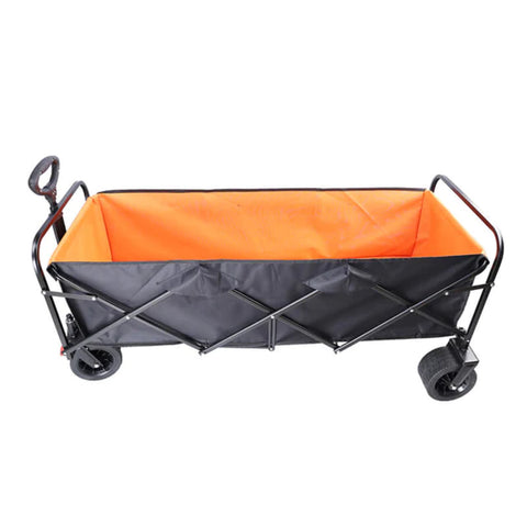 Extra Long Black Orange Folding Extender Wagon Cart