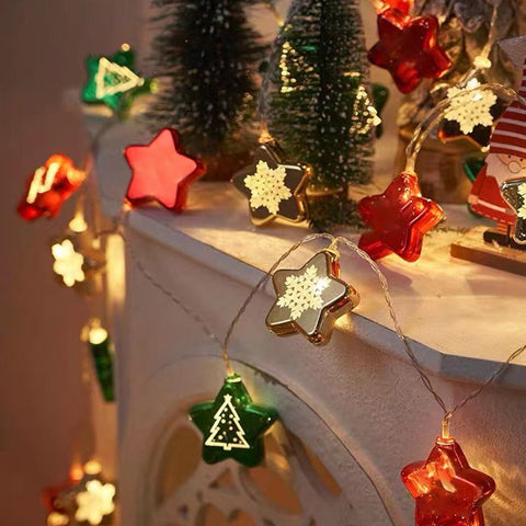 Star Globe Christmas Ornament String Light