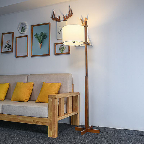 Wooden Floor Lamp