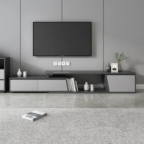 Gray Extendable TV Stand