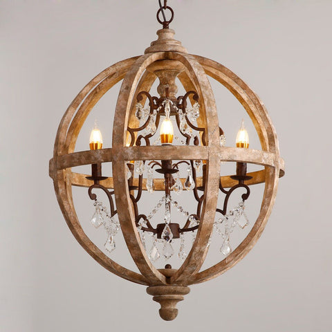 Wooden Chandelier