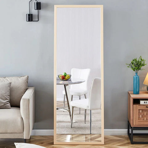 2024 Minimalist Wood Floor Mirrors To Complete Your Dressing Room!