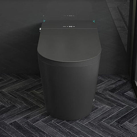 black tankless smart toilet