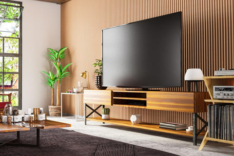 Layered Decor for tv stand