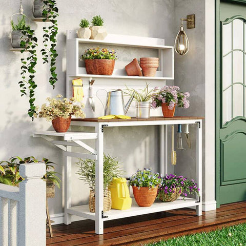 Garden Essentials: Exploring the Best Garden Carts, Hose Reel, & Potting Tables for a Chic Outdoor Oasis