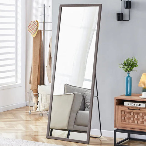 2024 Minimalist Wood Floor Mirrors To Complete Your Dressing Room!