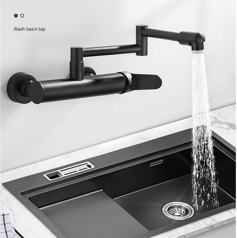 360 degrees wall mounted kitchen faucet