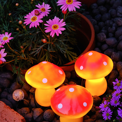 Mushroom Outdoor Solar Garden Lights