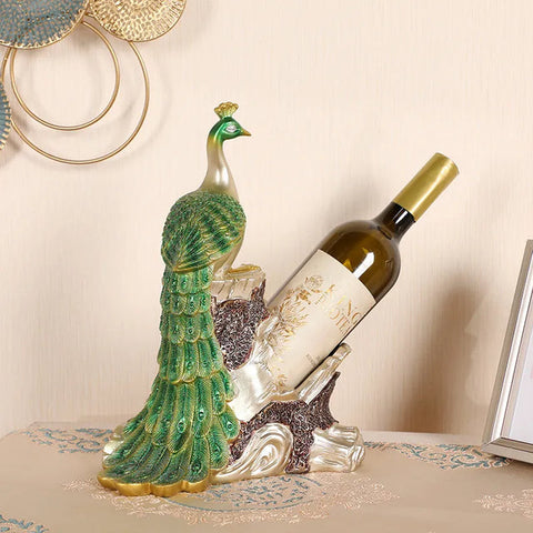 Glam Peacock Wine Rack