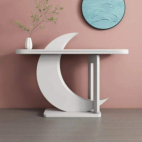 White Moon-Shape Table