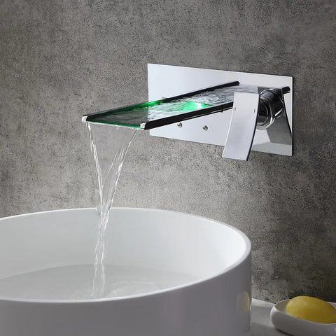 wall mounted bathroom faucet