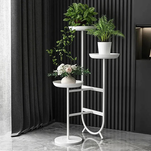 Tall planter with side ladder