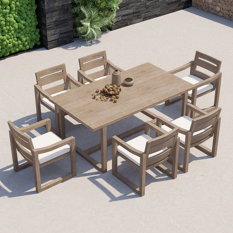 wooden chairs and tables dining set