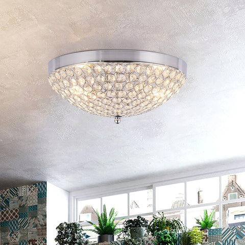 Crystal Flush Mount Light