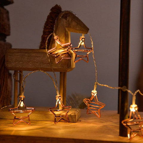 Caged Metallic Christmas Decor String Light