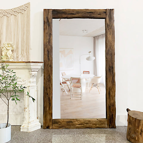 Stylish Wood Floor Mirrors For The Perfect Home Decor Upgrade