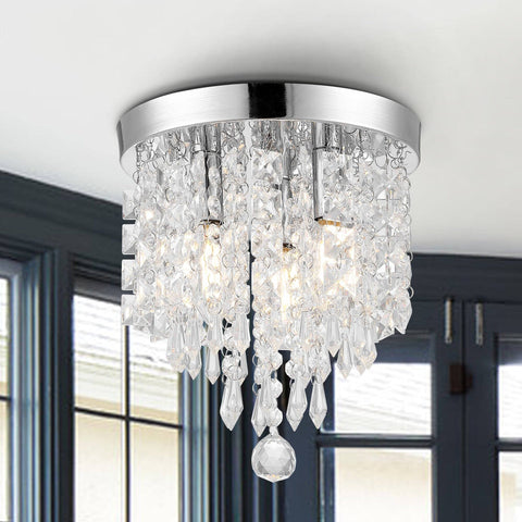 Crystal Flush Mount Light