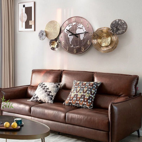 Creative Wall Accent Pieces for Transforming the Wall Behind a Sofa