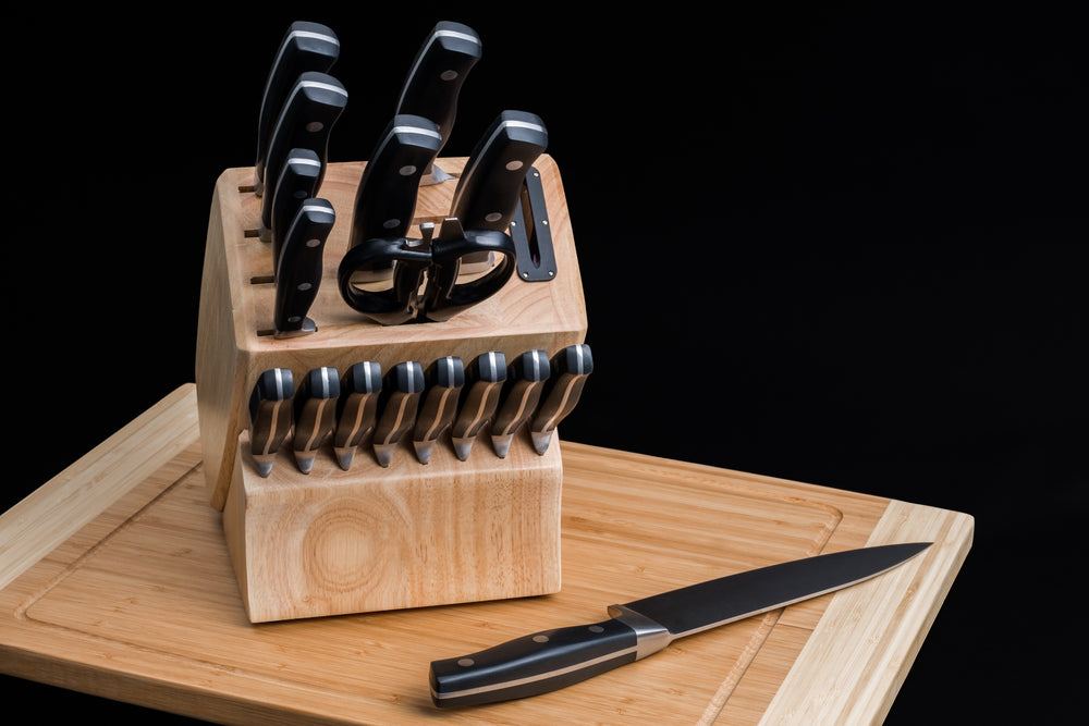 Cutting board and knife set