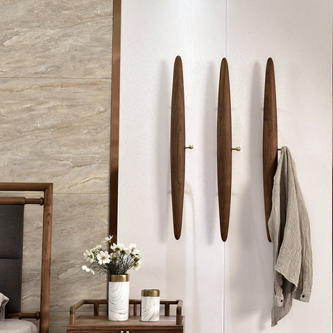 Long Wall-mounted Wooden Coat Rack