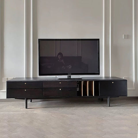 Nordic Black Oakwood TV Console