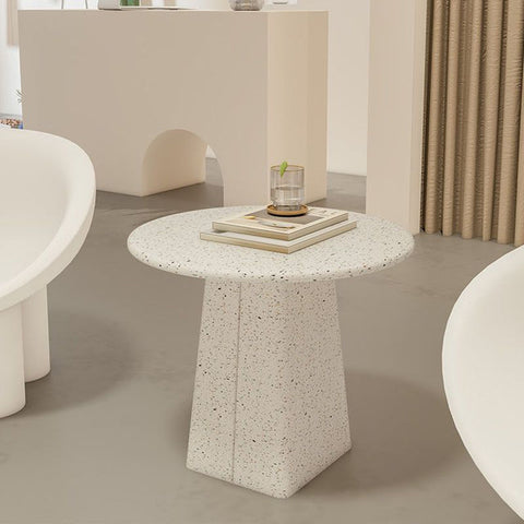 Nordic Round Top Pedestal Side Table