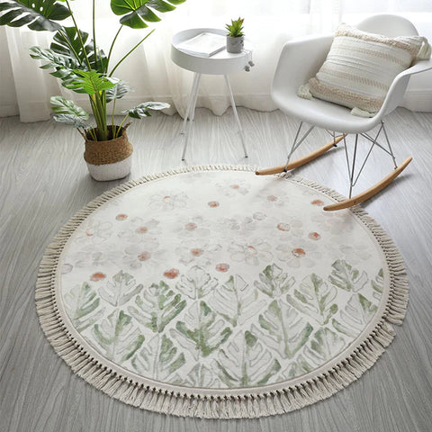 Tassel and fringe detailed rug