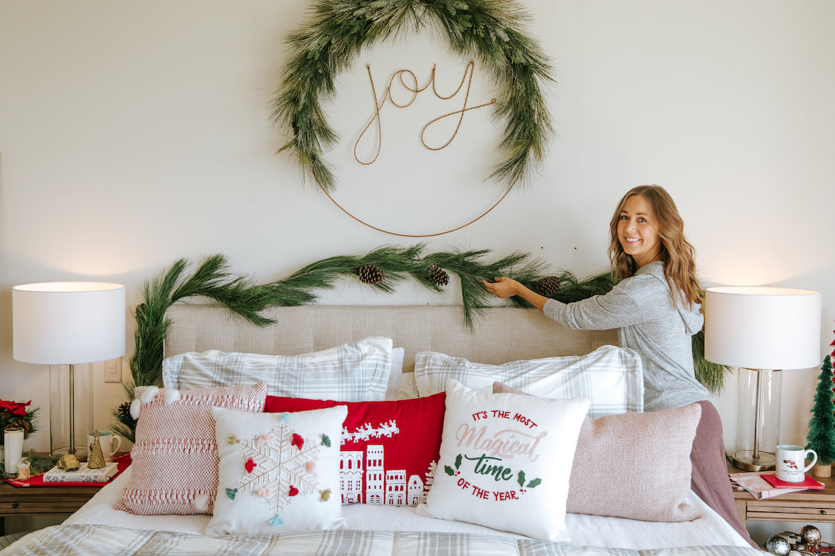 A Garland Above a Bed