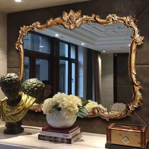 victorian golden mirror