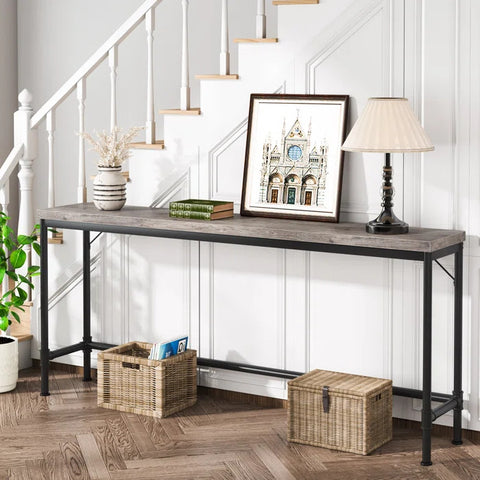 storage basket in entryway