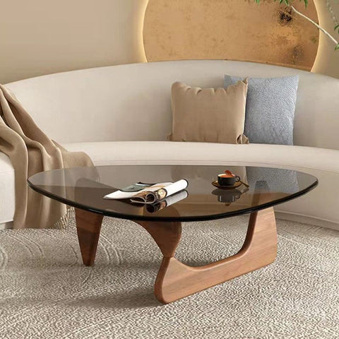 Wooden Glass Top Coffee Table