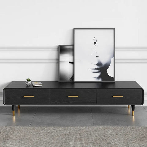 63'' Black Media Console