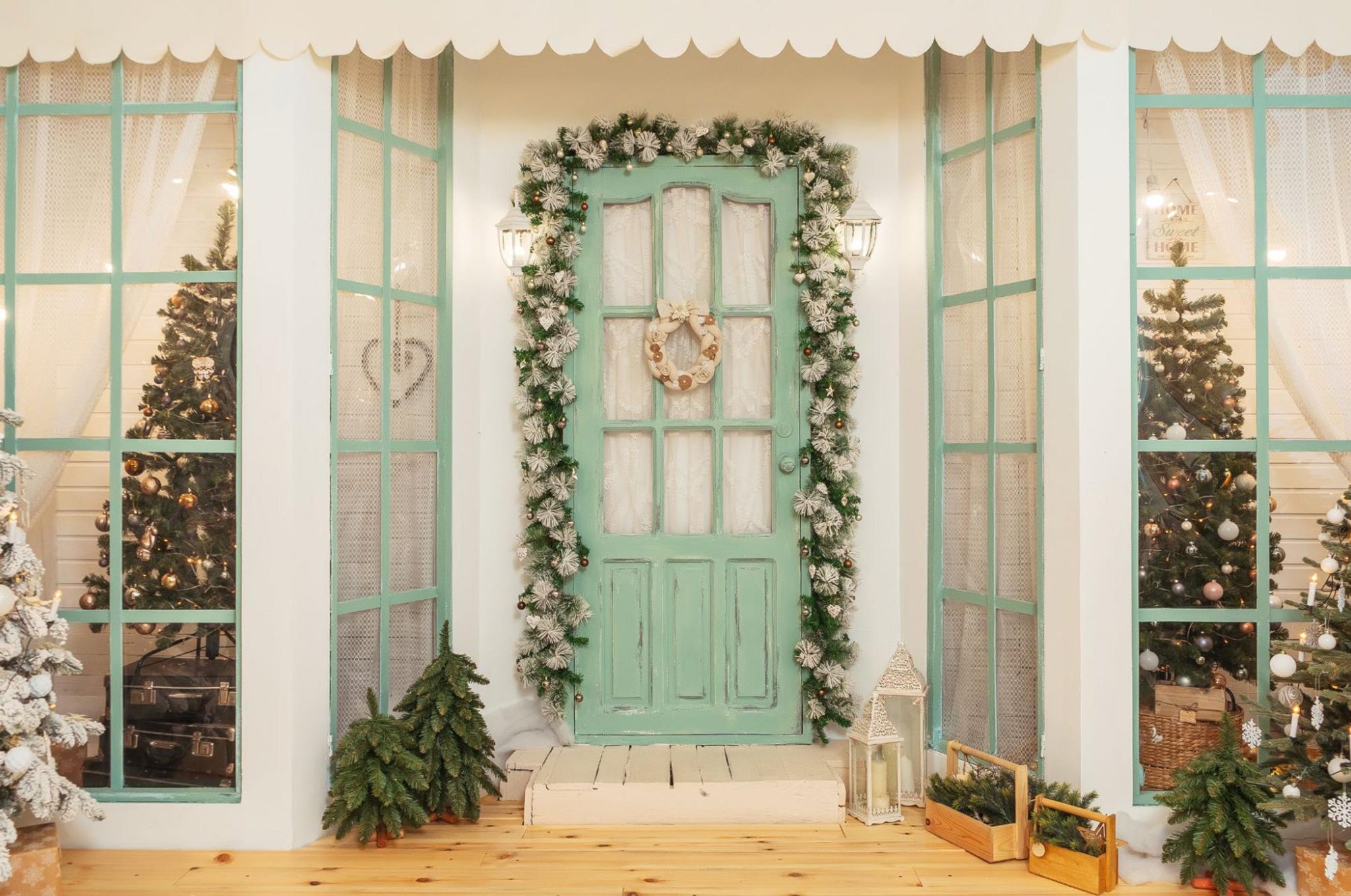 A Charming Wreath on a Front Door