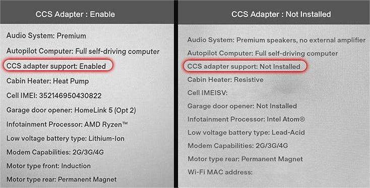 How To Verify Compatibility Of Hansshow CCS 1 Adapter On Your Tesla In The Car Display