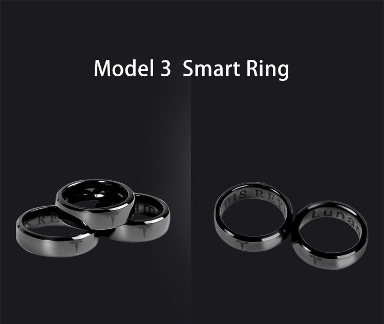 CNICK Tesla Smart Ring Accessories: Ceramic Ring for Model 3/Y/S/X to  Replace Key Card Key fob. (11, Black)