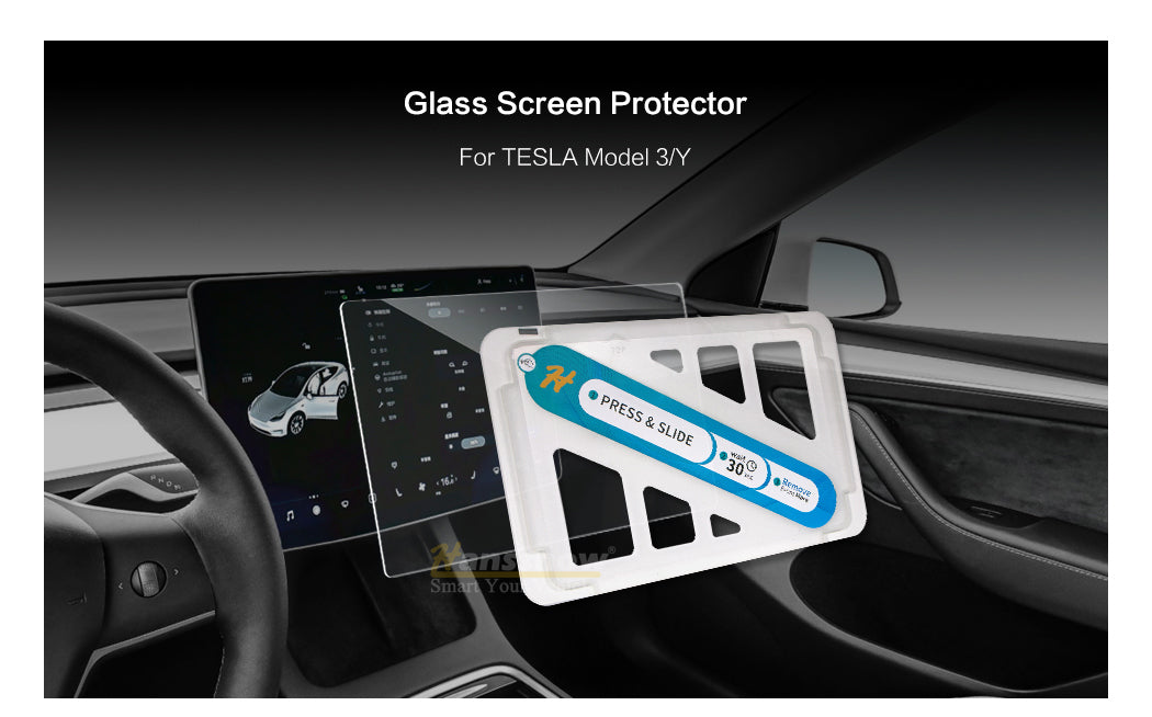Model 3/Y: Screen Protector Tempered Glass Film H9 (mat/glossy