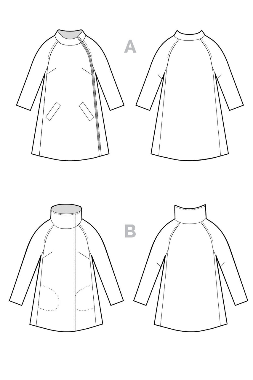 Clare Coat Sewing Pattern | Chic Coat Pattern – Closet Core Patterns