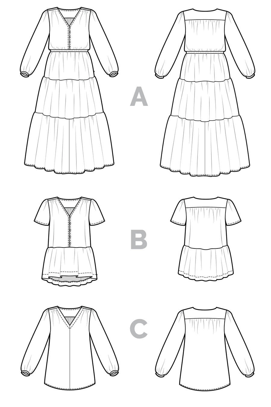 Nicks Dress Pattern + Blouse Pattern | Closet Core Patterns