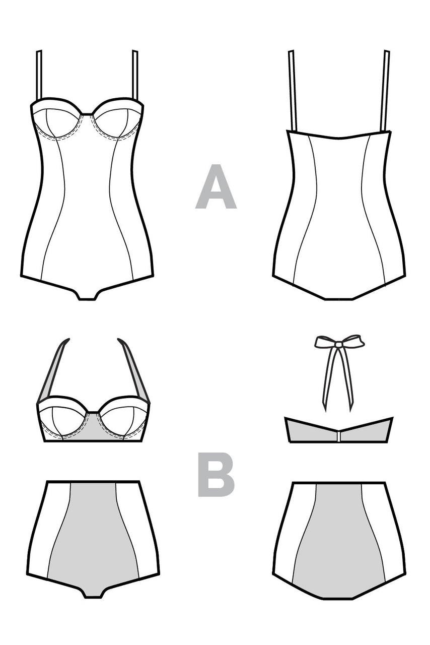 Sophie Swimsuit Pattern by Closet Case Patterns