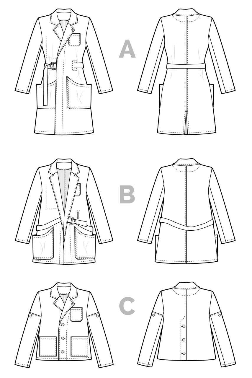 Sienna Maker Jacket | Utility + Chore Jacket Pattern – Closet Core Patterns