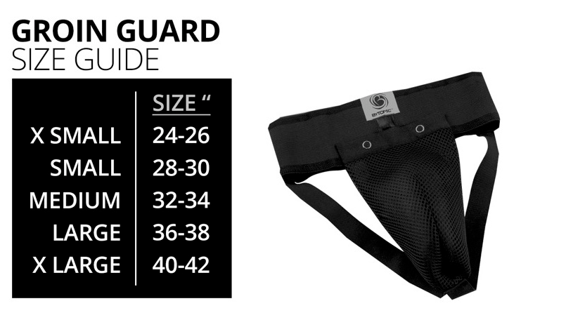 Bytomic Performer Groin Guard Size Guide