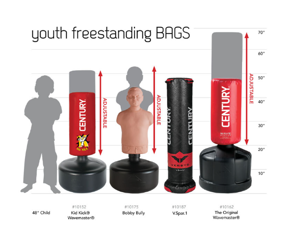 Century Youth Punch Bag Size Guide