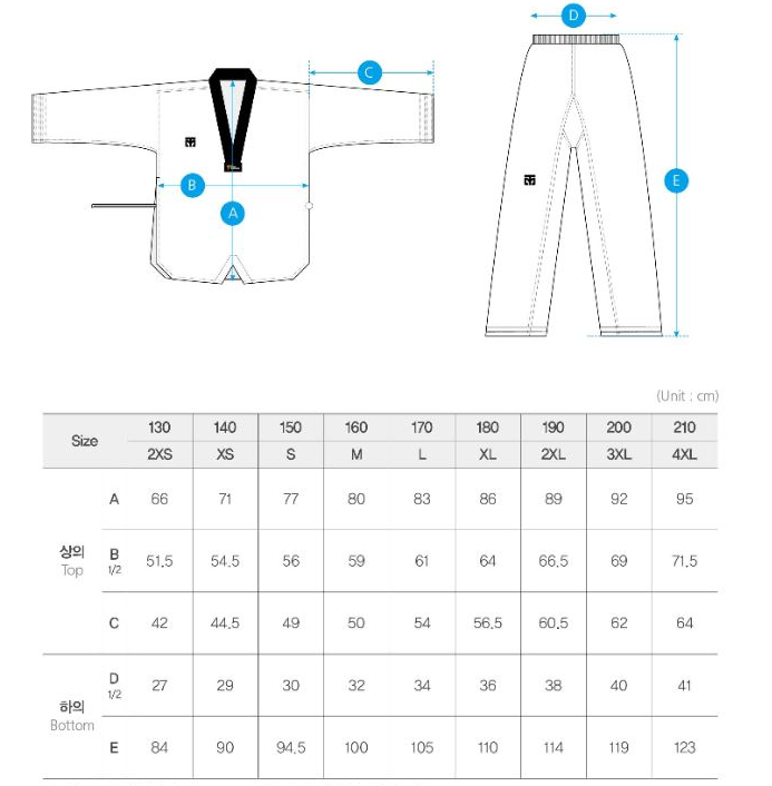 Mooto V Neck Uniform Size Guide