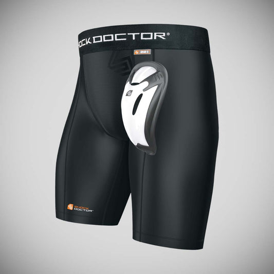 Black Shock Doctor UltraPro Compression Short with Cup from Made4Fighters