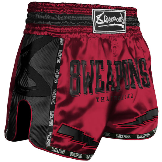 Short de Muay Thai 8 Weapons Carbon Sak Yan Tigers Neon - Jaune 