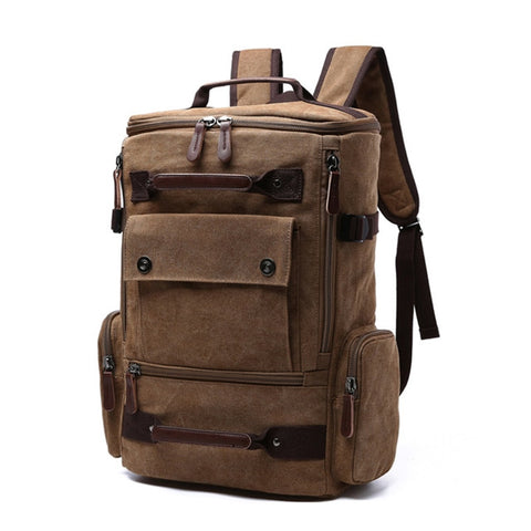 Sac a dos toile vintage pour étudiant