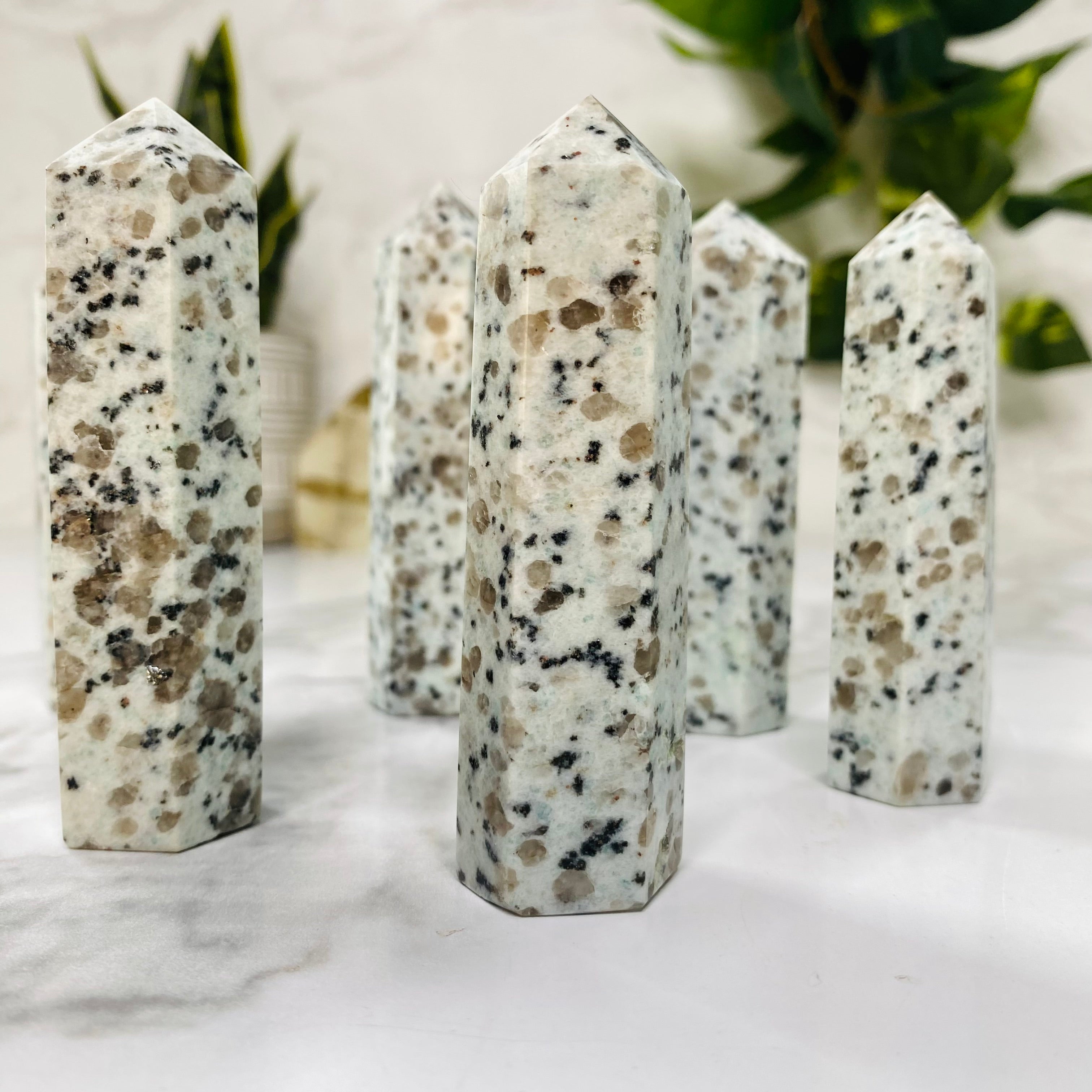 Kiwi Jasper Crystal Towers